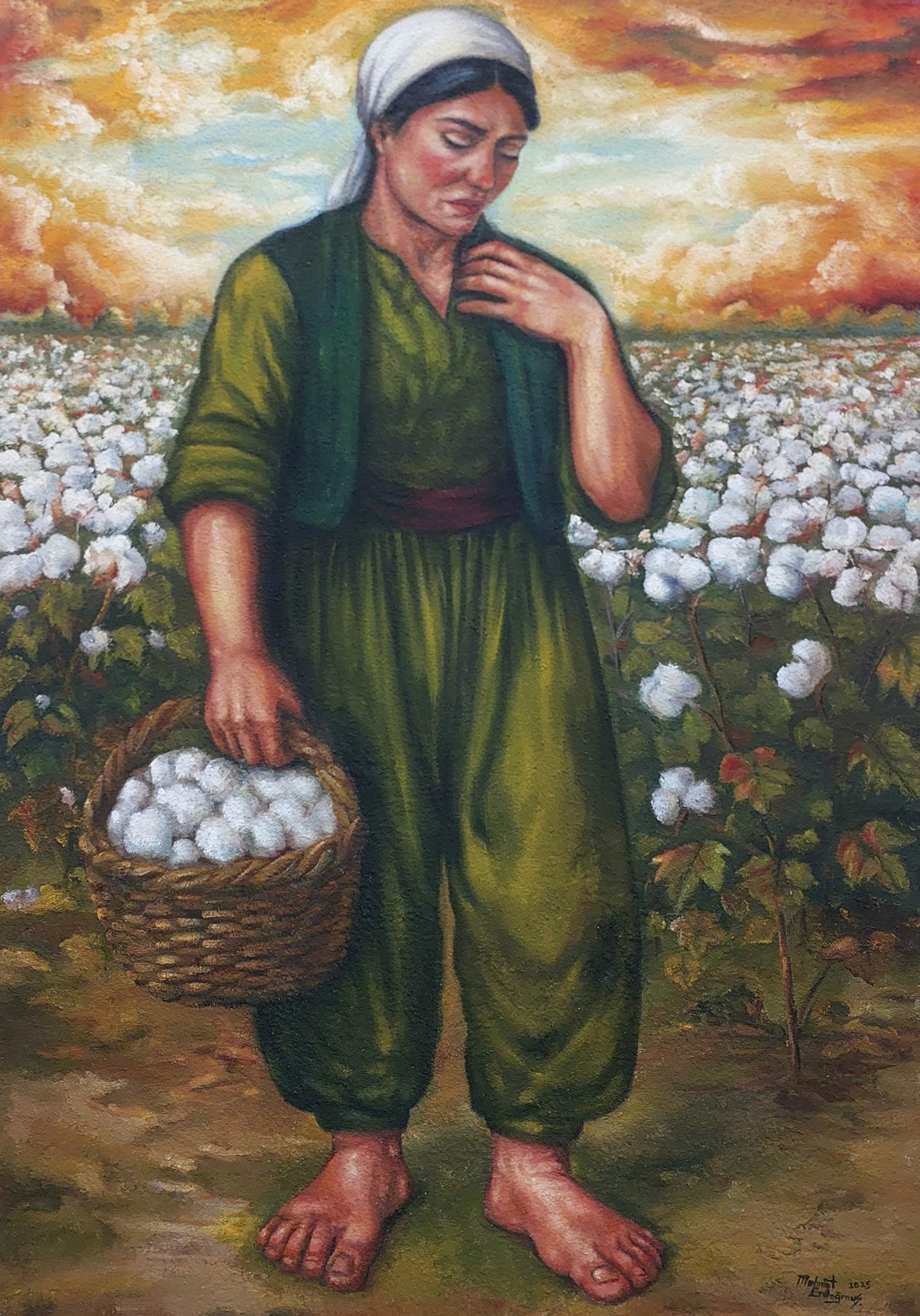 BEYAZ YAZMALI KADIN